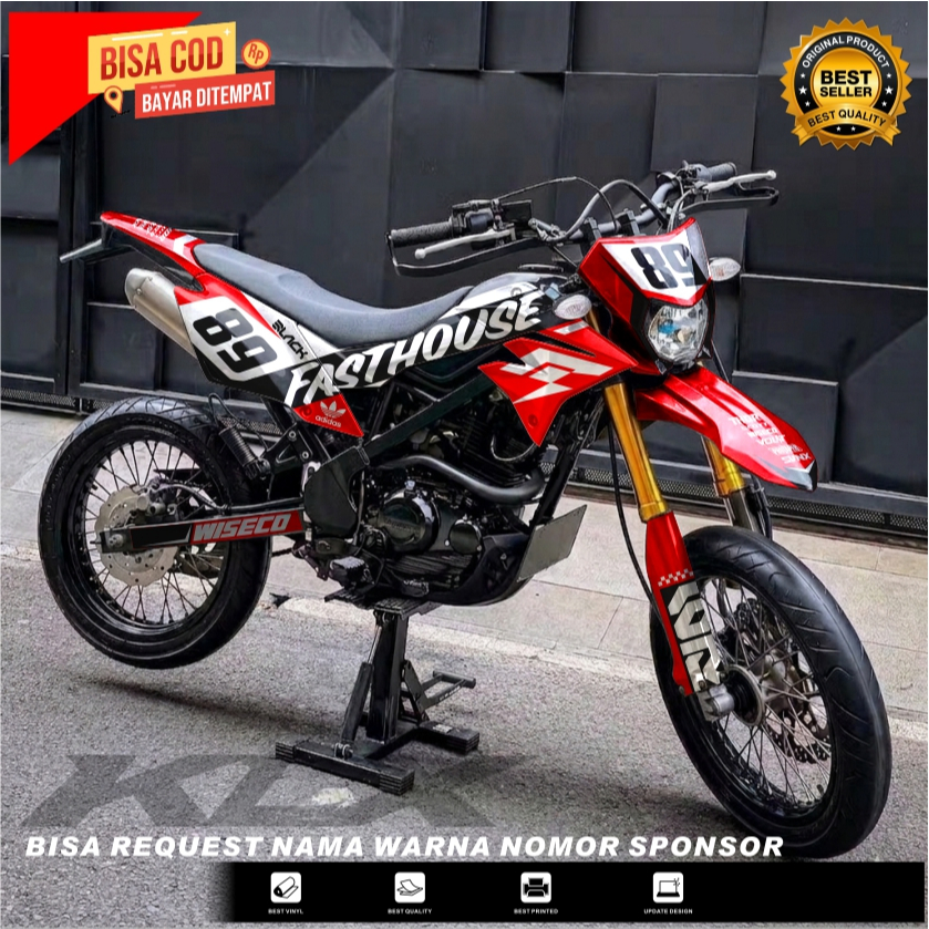 DECAL STIKER D-TRACKER - DECAL KAWASAKI D-TRACKER PREMIUM FULLBODY.