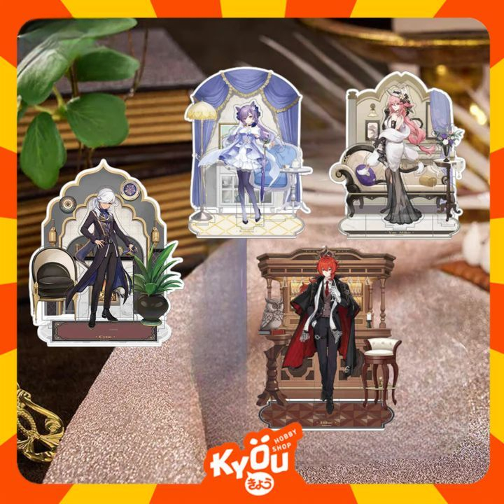 Cyno - Yae - Keqing - Childe - Diluc Resplendent Feast Series Scene Combination Acrylic Stands - Gen
