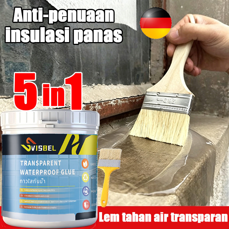 Lem transparan anti bocor Cat anti air Lem anti air Untuk Dinding Atap Kamar mandi Lantai Cat anti a