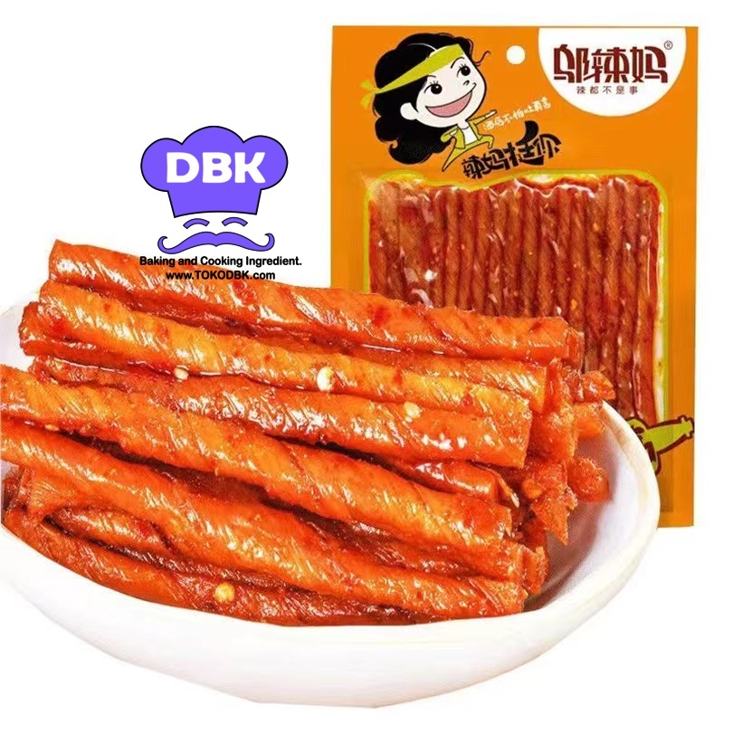 Wulama Cemilan Vegetarian Kulit Tahu halal Spicy Tendon Garlic Vegan latiaw - lan tiao - latiao guri