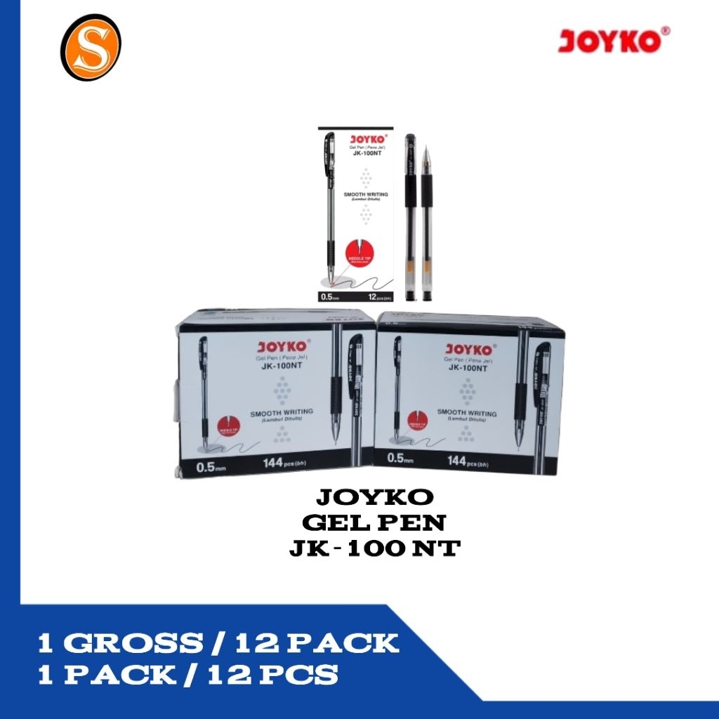 [1 GROSS] JOYKO PULPEN LANCIP / JOYKO JK 100 NT / JOYKO PULPEN GEL / PULPEN GROSSAN / PULPEN MURAH /