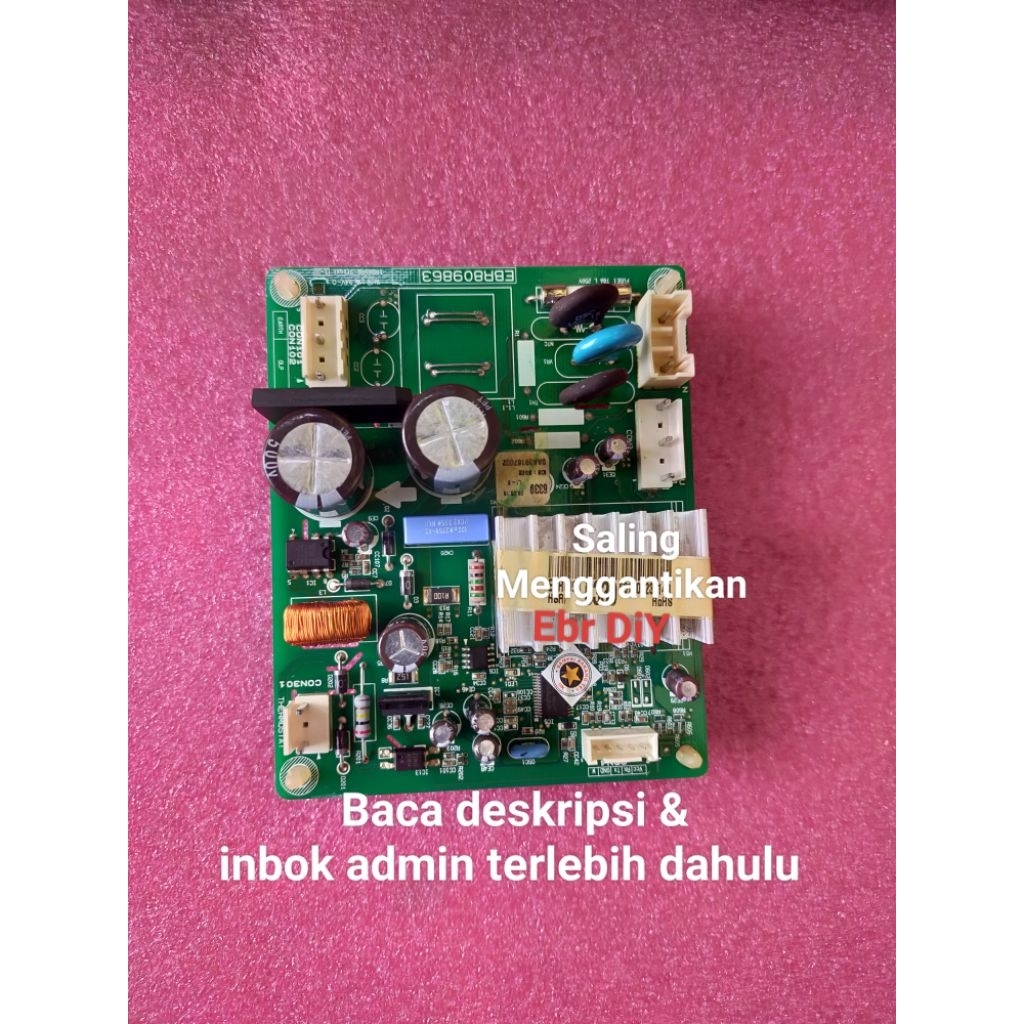 Pcb Modul Kulkas Freezer Lg Inverter 6 Rak  (Produk Lg  Ebr842945  4596  4533  4552  4580)  Ebr8429 