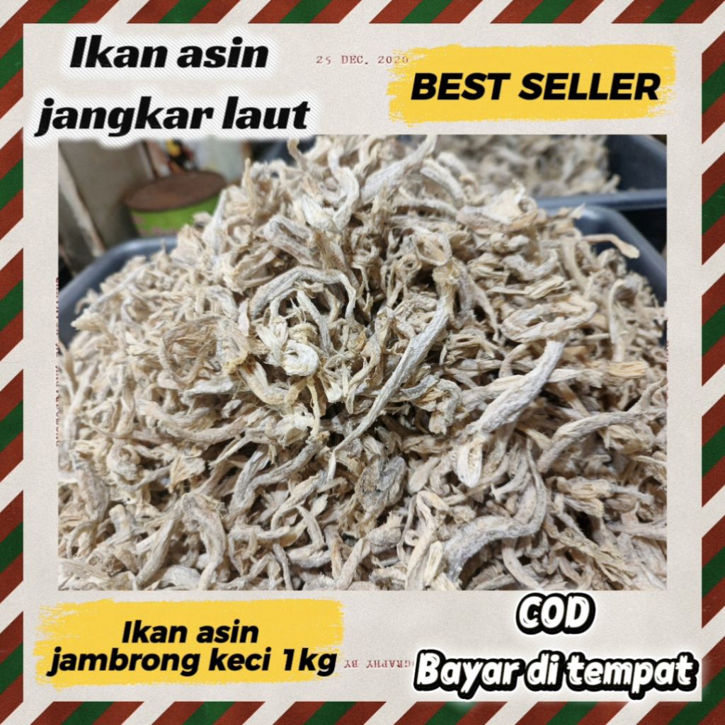 IKAN ASIN JAMBRONG KECIL, ikan jambrong, asin jambrong kering
