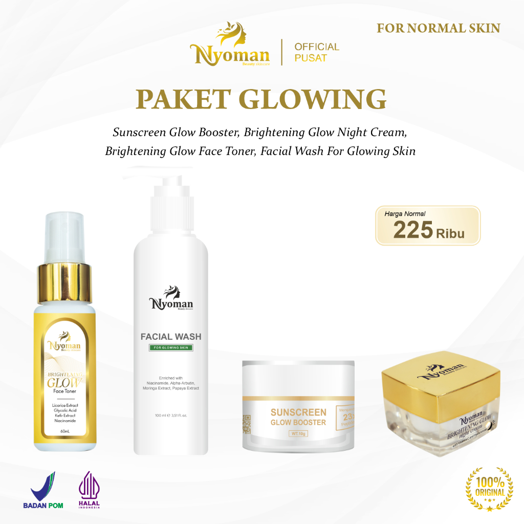PAKET GLOWING || MINIM EXFOLIASI || NYOMAN SKINCARE