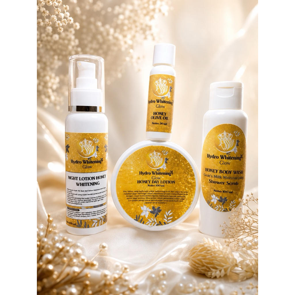 HB LOTION HYDRO WHITENING HONEY (kemasan baru dari Queen