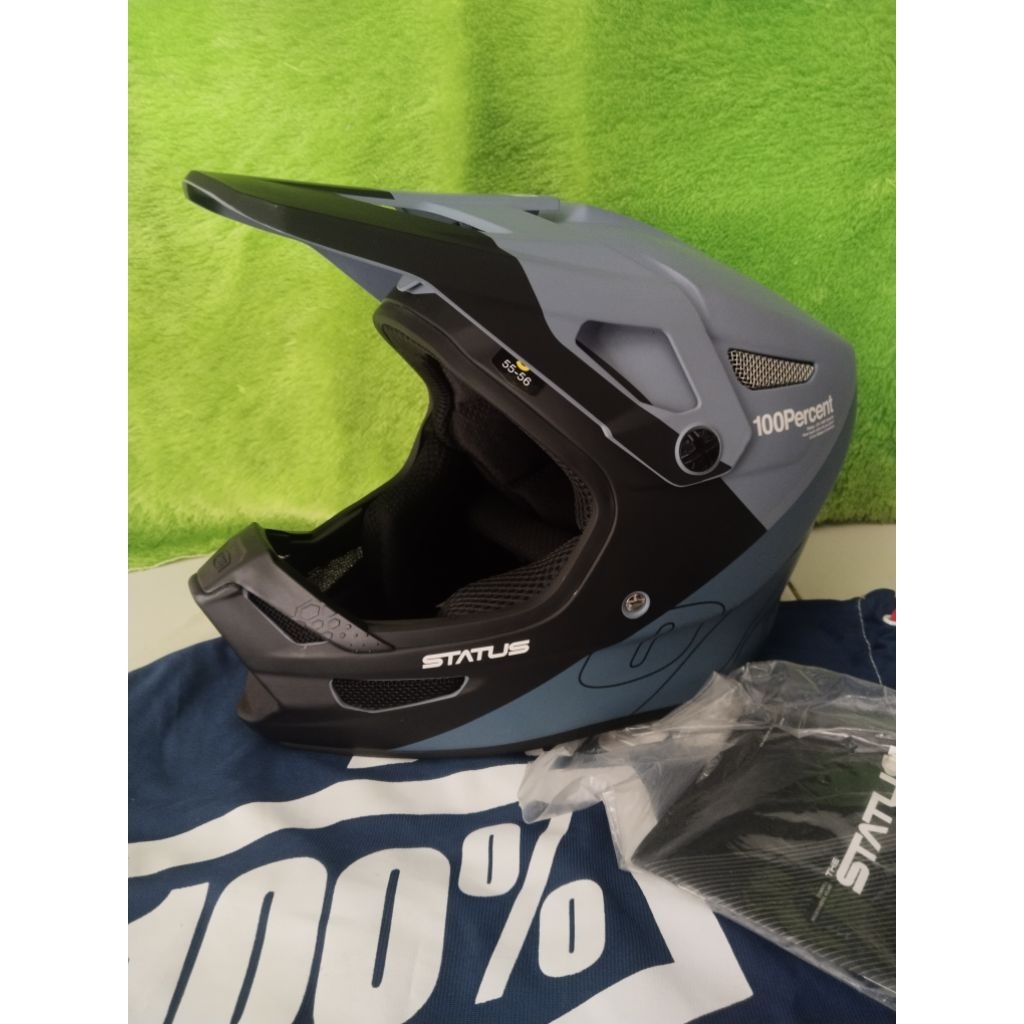 HELM DOWNHILL, 100 PERCENT STATUS, HELM SEPEDA FULLFACE, HELM MTB