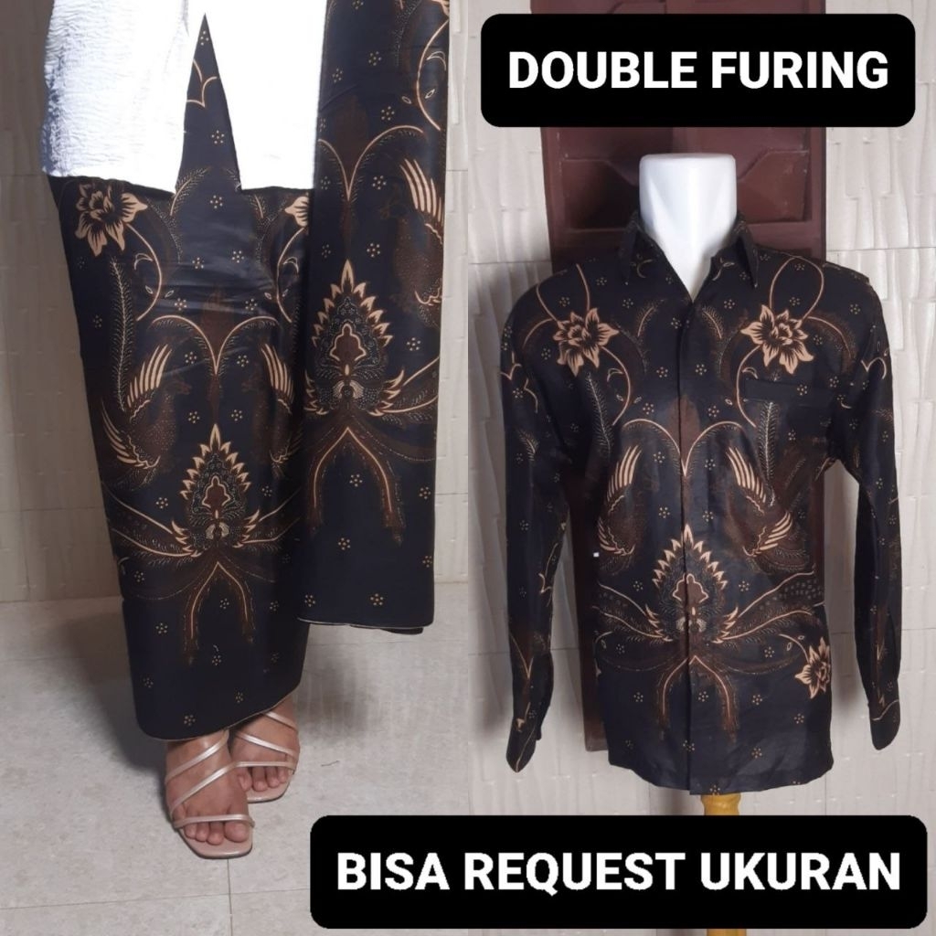 KEMEJA MOTIF SENTANI & ROK LAPIS FURING / BAJU SERAGAM BATIK COUPLE PASANGAN SARIMBIT KELUARGA CUSTO