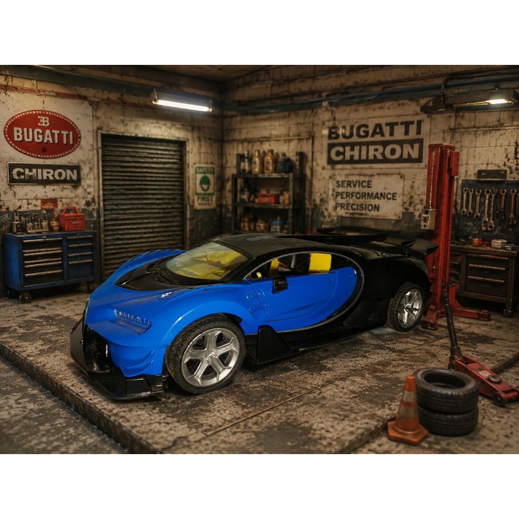 RC qd buggati chiron skala 1:14