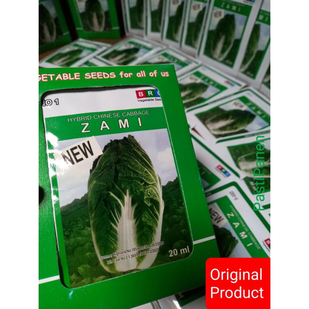 Benih Sawi putih ZAMI 20 ml tahan virus produksi tinggi original BRC
