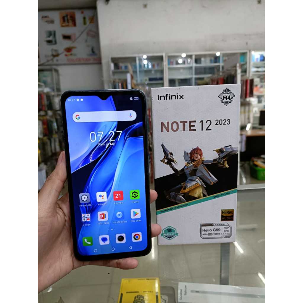 INFINIX NOTE 12 2023 8/128GB SECOND SEKEN BEKAS RAM 8 INTERNAL 128 GB