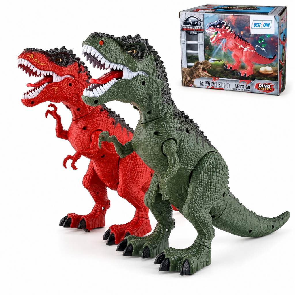 Mainan Robot T rex Dinosaurus Tirex Bertelur Bisa Jalan Ada Suara Lampu