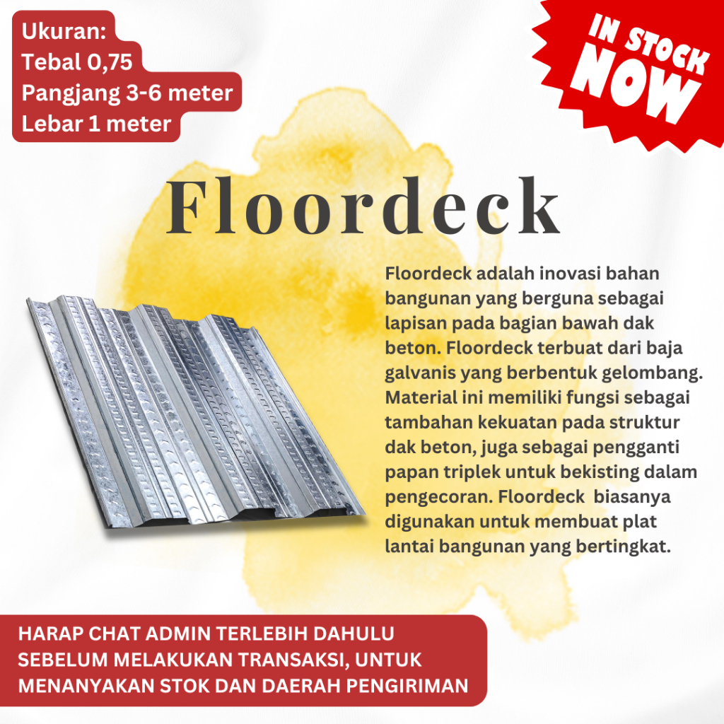 FLOORDECK / BONDEK TEBAL 0,75