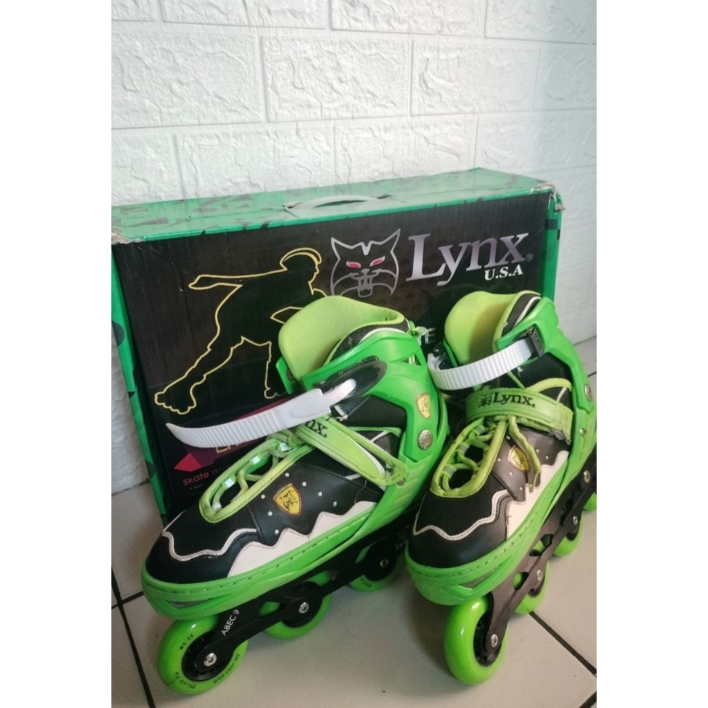 preloved sepatu roda merk LYNX second anak remaja