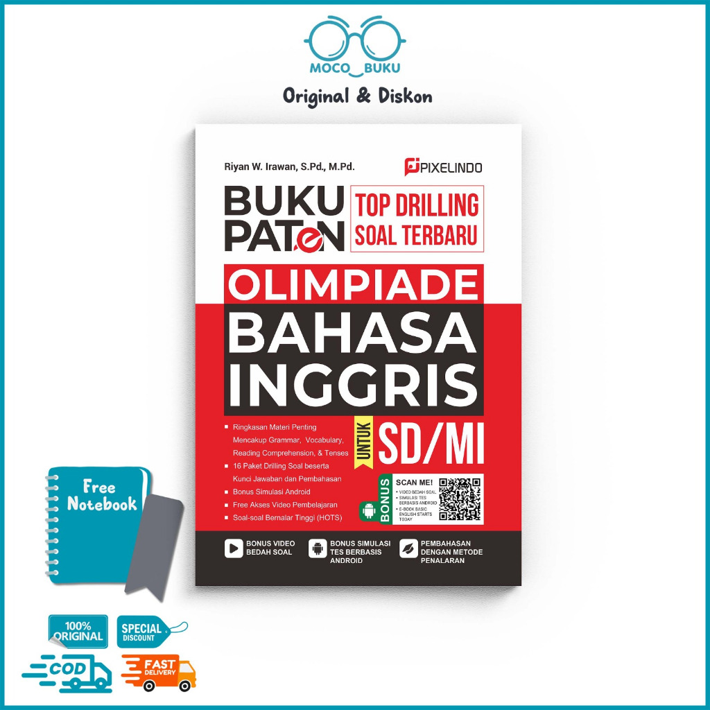 Buku Paten Top Drilling Soal Terbaru Olimpiade Bahasa Inggris SD/MI