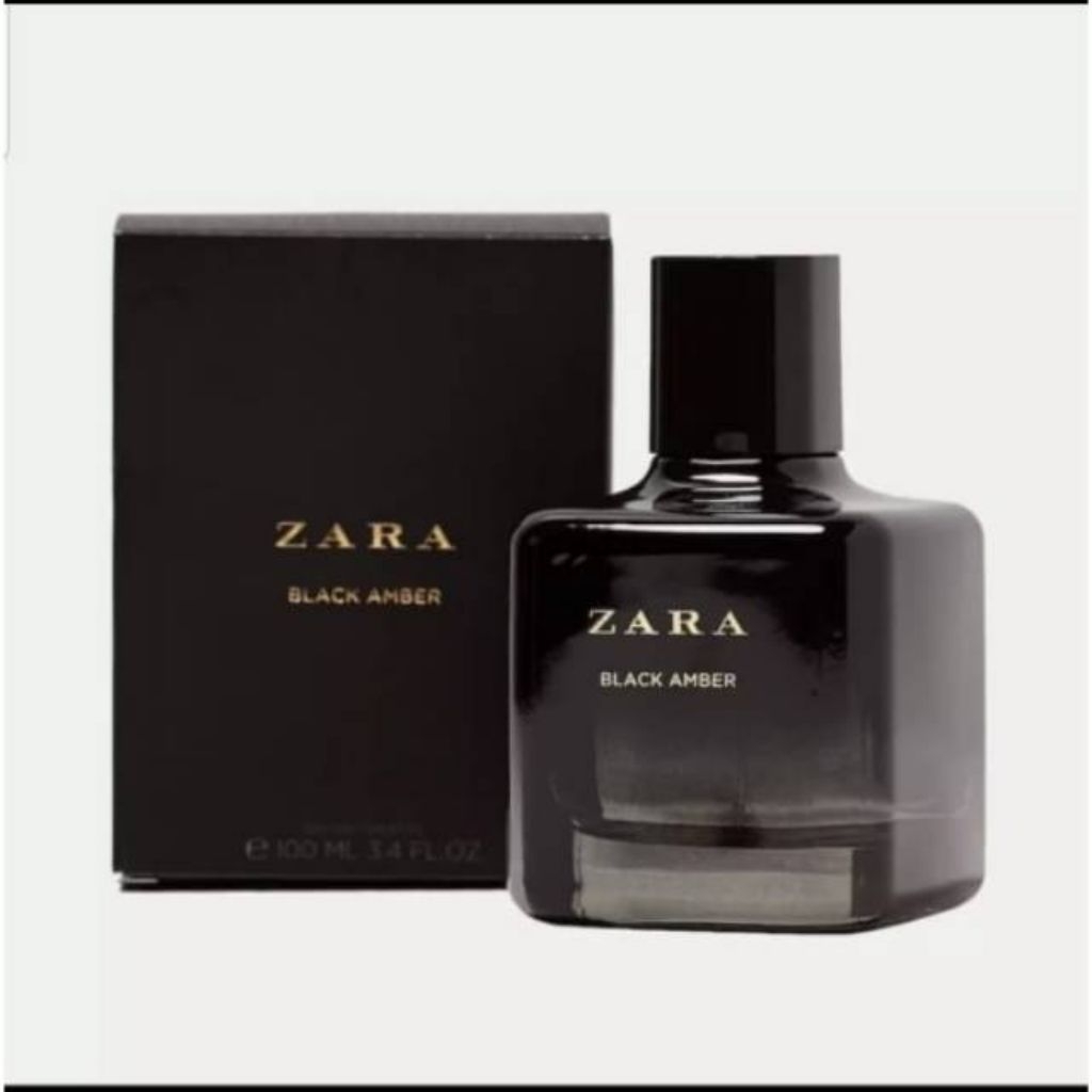 Parfum original eropa Zara Black Amber 100ml parfum wanita