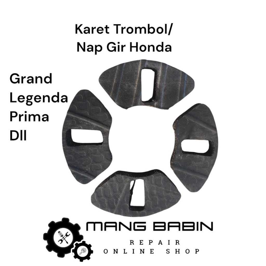 ( 1 set) karet trombol / nap gir motor honda, grand, legenda, prima