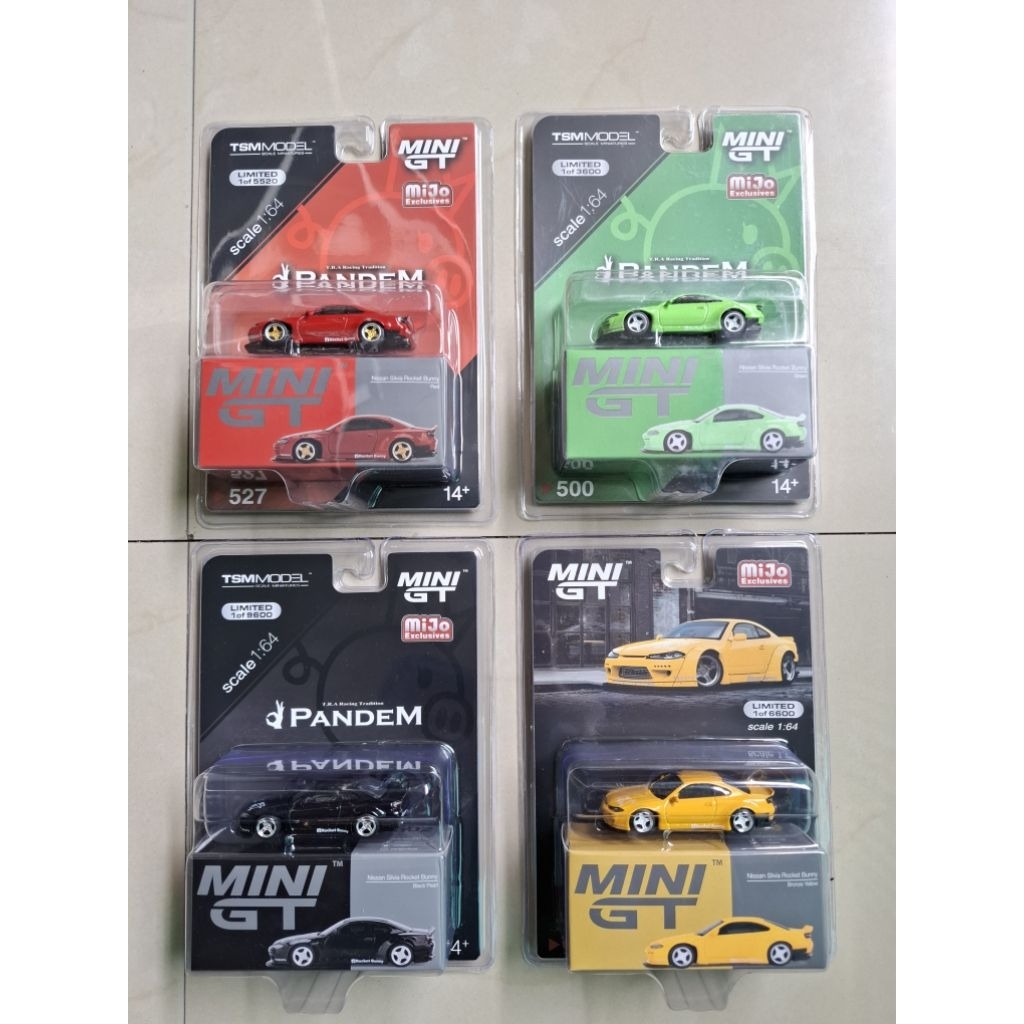 Mini GT Nissan Silvia S15 Rocket Bunny Blister Limited Set