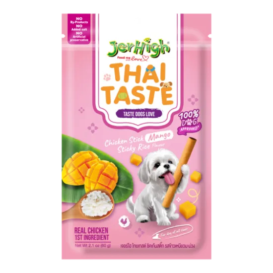 JERHIGH Thai Taste Mango Rice Cemilan Snack Anjing 60gr