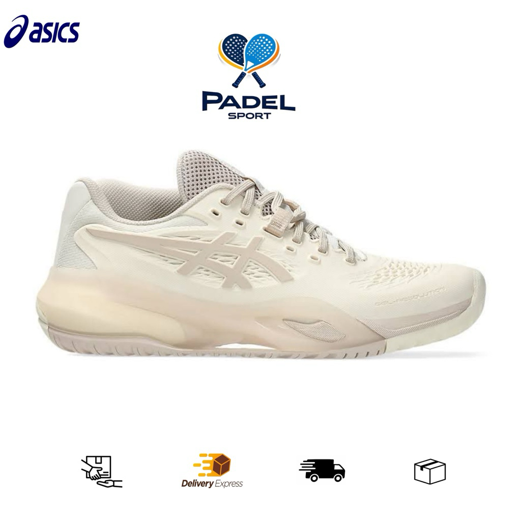 Sepatu Padel Wanita Asics Gel-Resolution X Cream Mineral/Beige
