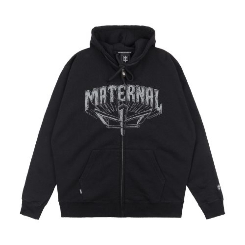 AFLEIGH Maternal Disaster zip-up hoodie