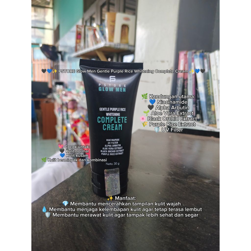 PSTORE Glow Men Gentle Purple Rice Whitening Complete Cream