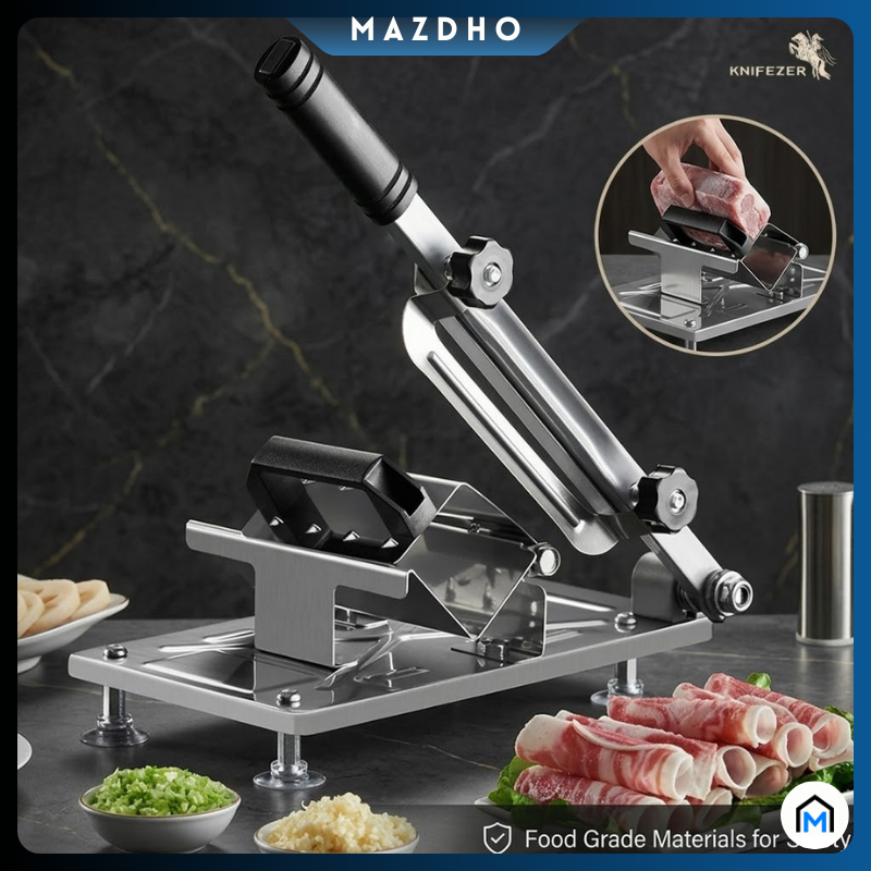 Alat Pemotong Daging Slice Manual Pengiris Daging Sapi Beku Keripik Sayur Stainless Multifungsi
