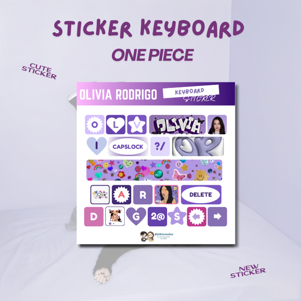 STICKER KEYBOARD OLIVIA RODRIGO by BERIstudio