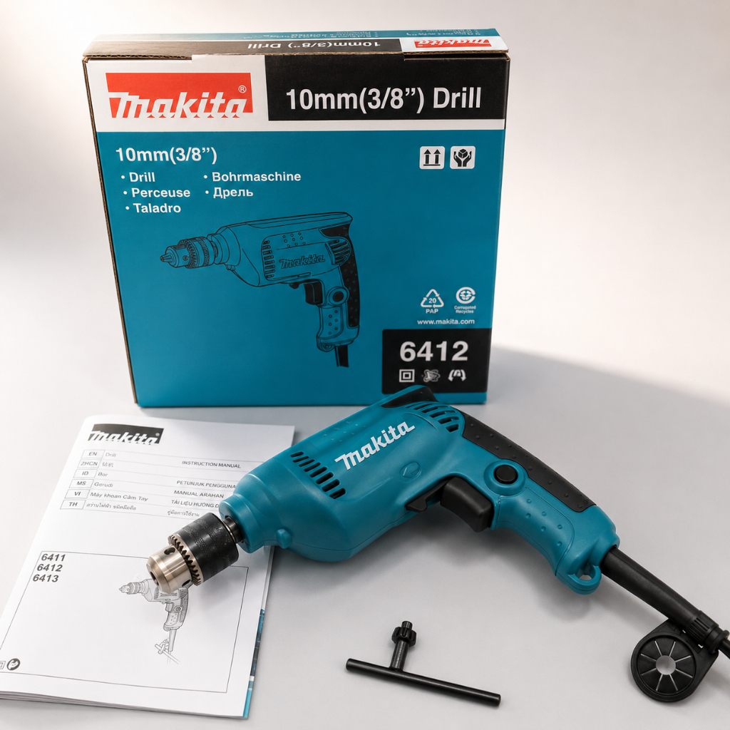 Mesin Bor Tangan - MAKITA 6412 Mesin Bor Listrik Makita 6412 10mm - Elektrik Drill MAKITA
