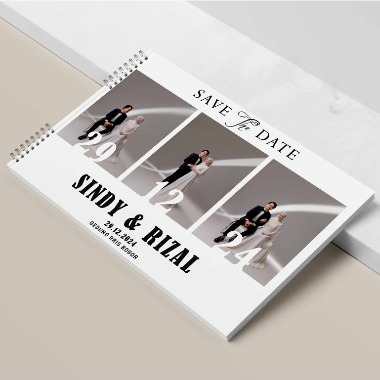 BUKU TAMU PERNIKAHAN HARD COVER DESIGN TEMPLATE JILID SPIRAL CETAK FULL COLOUR