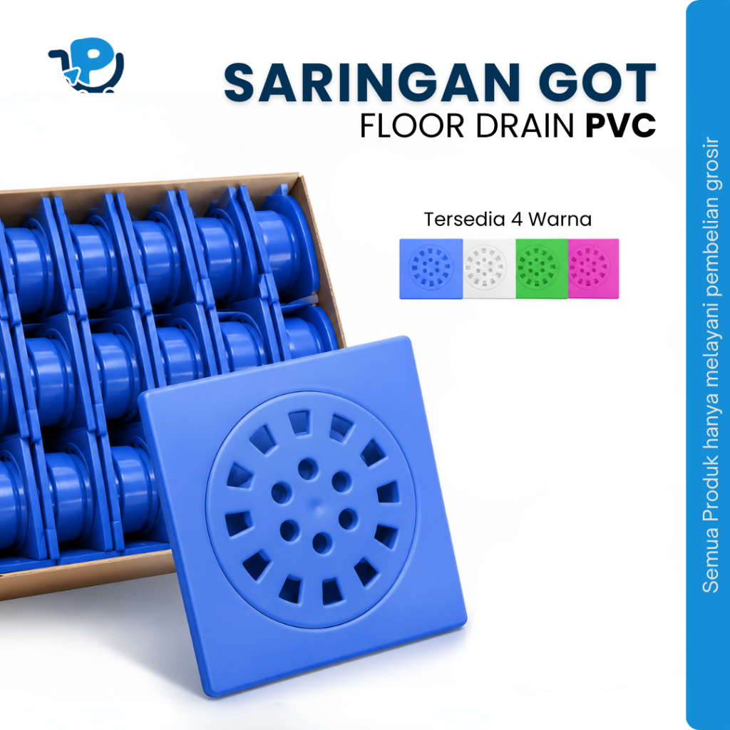 [24PCS] Saringan Got Kamar Mandi PVC - Afur Pembuangan Lantai Kamar Mandi - Floor Drain PVC