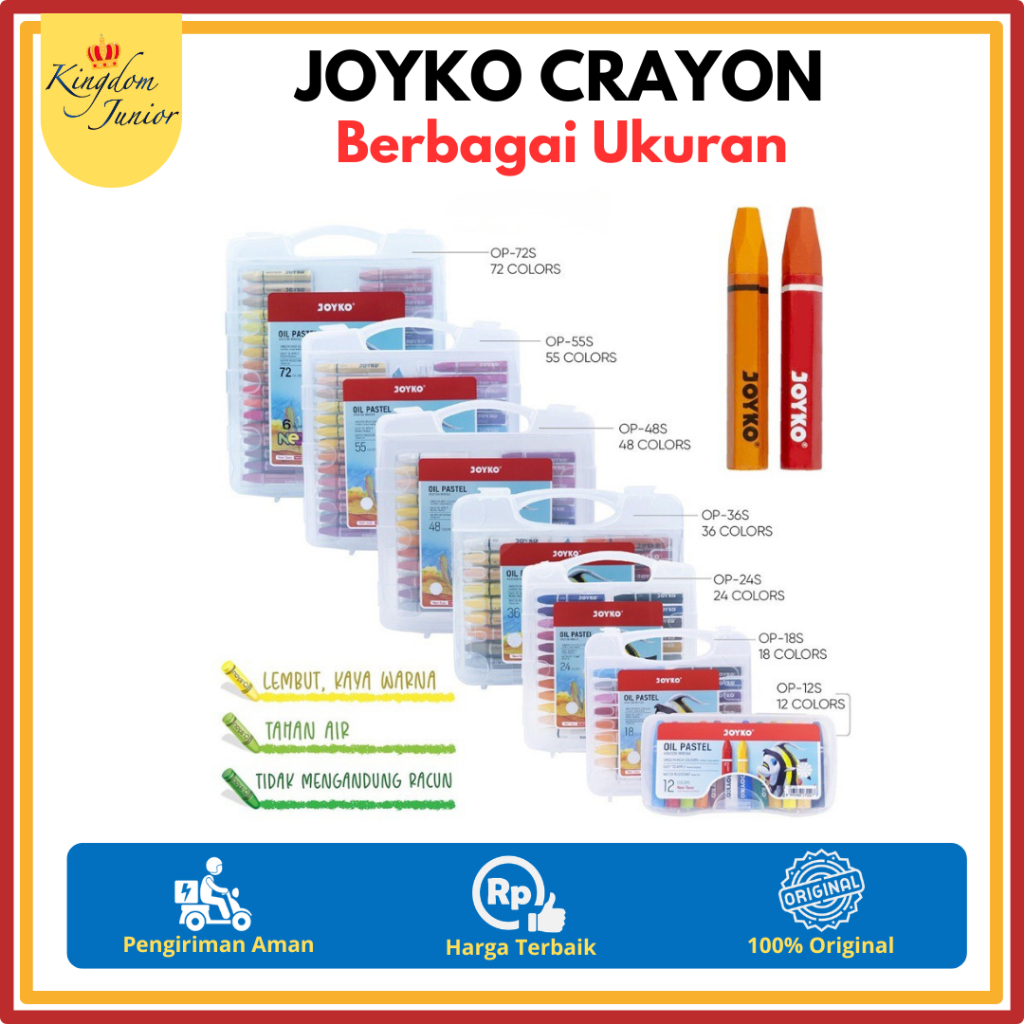 Joyko Crayon Oil Pastel Joyko (Crayon Minyak)