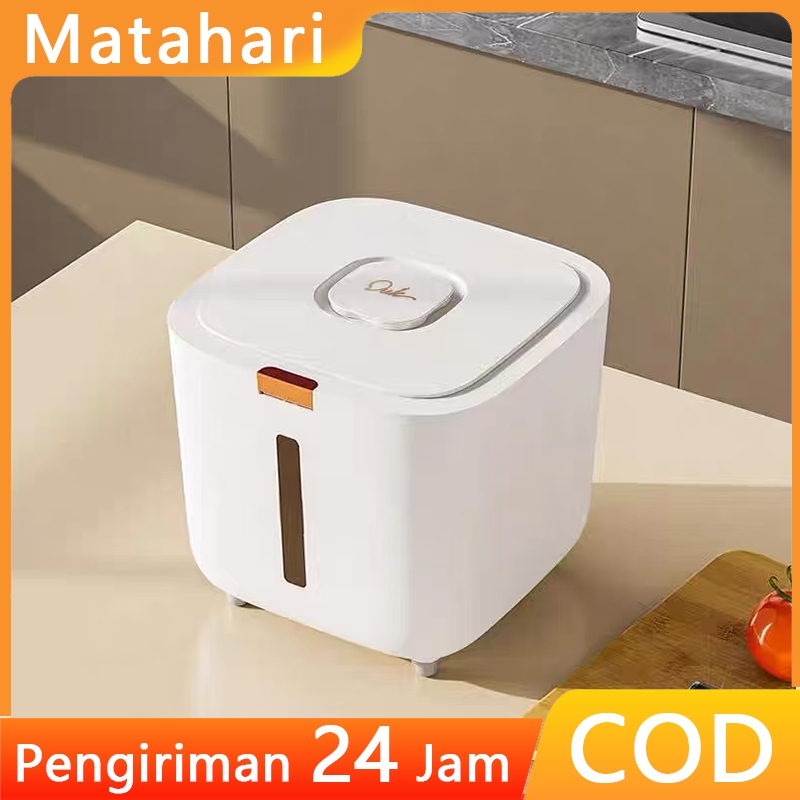 Ember Beras Berkualitas Tinggi Berkapasitas Besar (5/10/15Kg) Kotak Beras Anti Debu Serbaguna