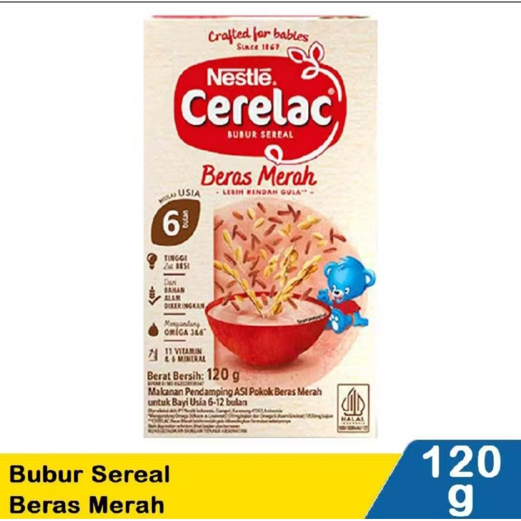Nestle Cerelac Beras Merah Bubur Bayi 120 gr
