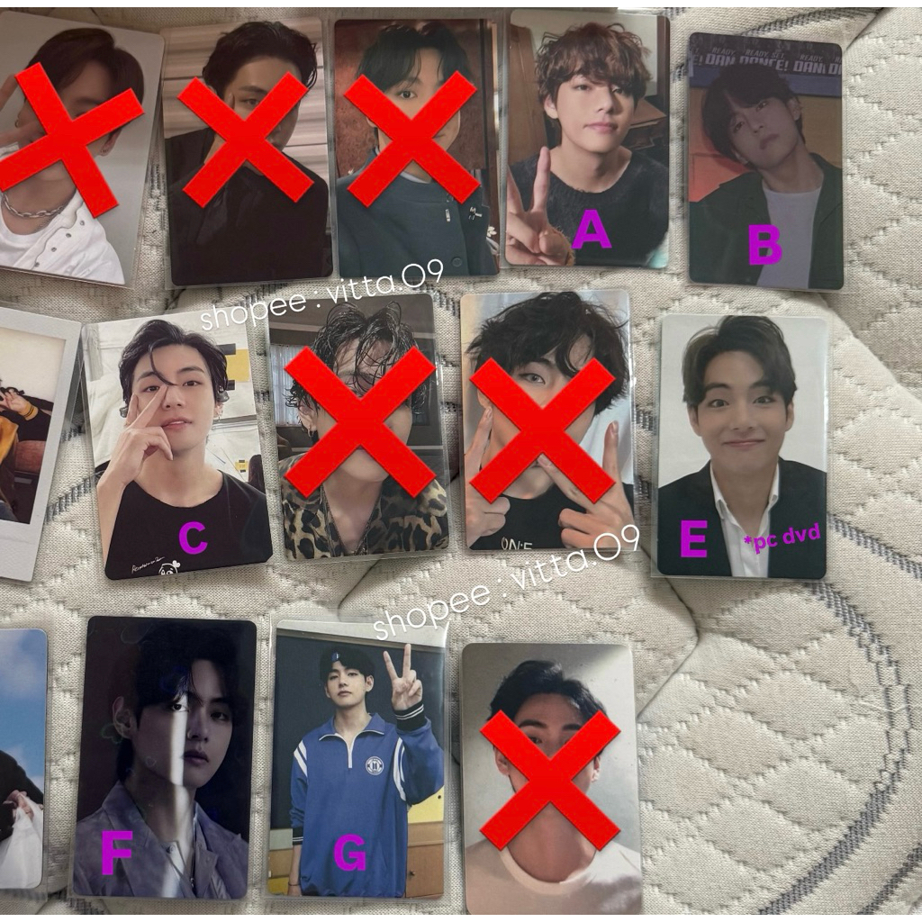 [SIAP KIRIM] PC TAEHYUNG BTS DECOKIT PTD TARGET MOTS DVD MEMO PROOF OURSELF