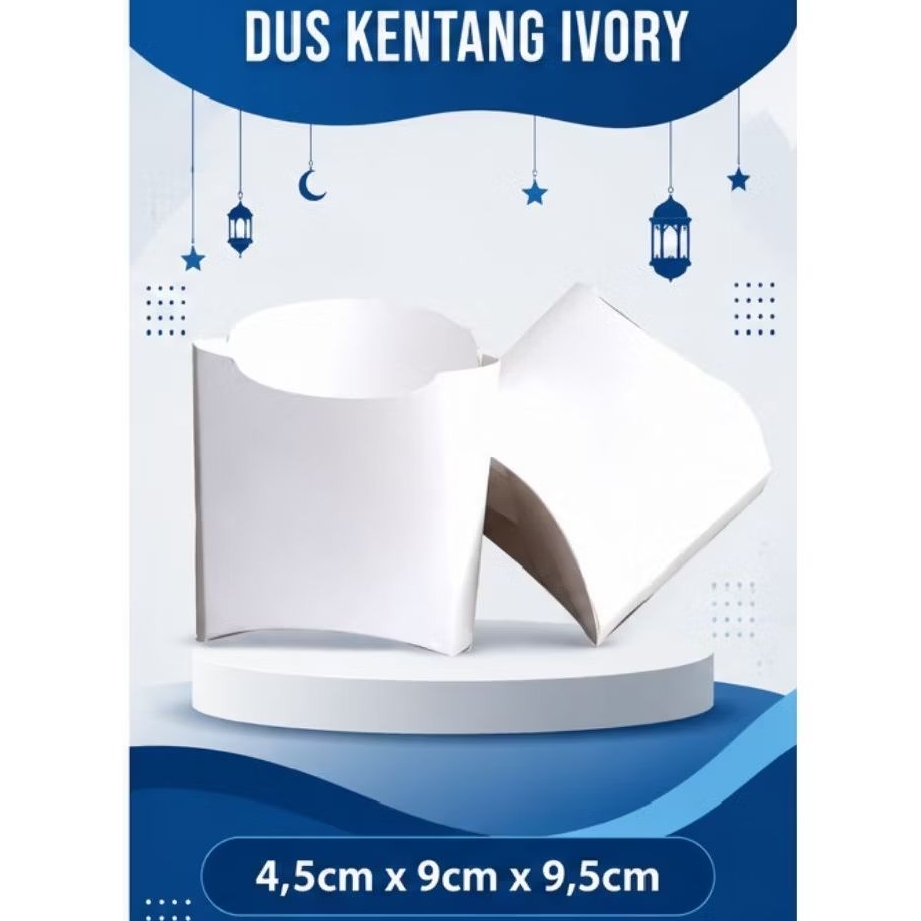 Box ivory kentang goreng, Box kentang goreng, kemasan Kentang goreng, French fries laminasi