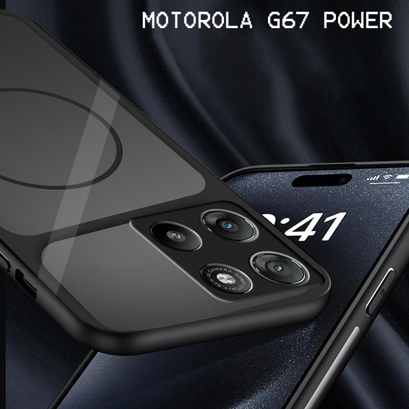Case Glass Akrilik For MOTOROLA G67 POWER- case hp - case akrilik MOTOROLA G67 POWER  - Casing Handp