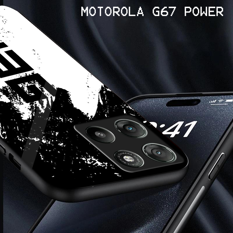 Case Glass Akrilik For MOTOROLA G67 POWER- case hp - case akrilik MOTOROLA G67 POWER  - Casing Handp