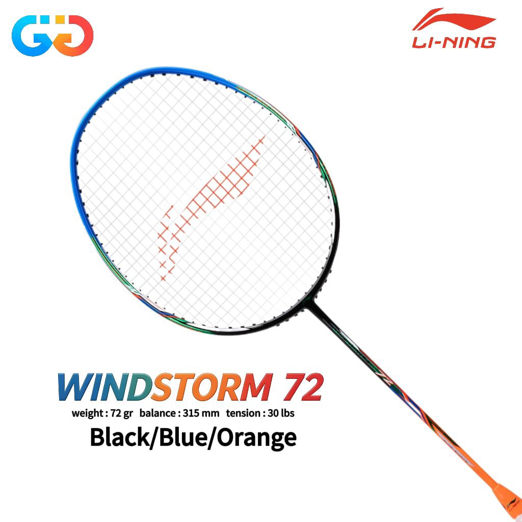 Raket Badminton Lining / Li-Ning Windstorm 72 Original