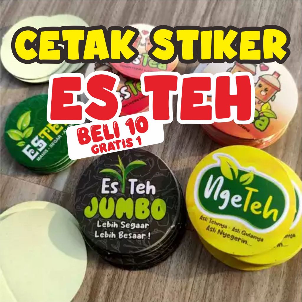 STIKER ES TEH MANIS ES TEH JUMBO