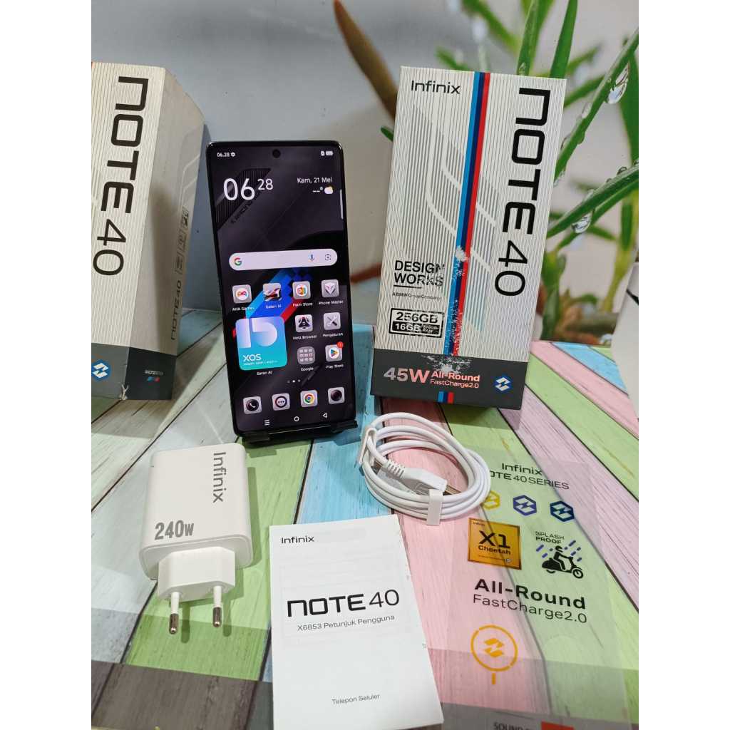 HP INFINIX NOTE 40 NFC RAM 8/256 GB (SECOND GOOD)