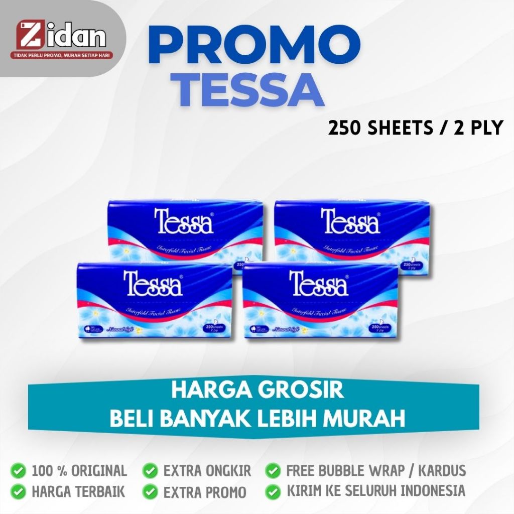 [HARGA GROSIR] Tessa Tisu Wajah 250 sheet / 2 ply