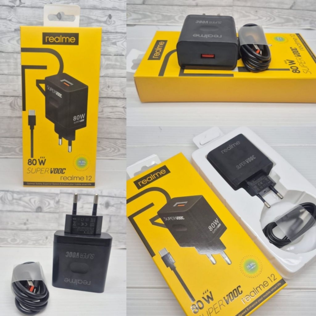 charger 80watt supervooc black super fast charging