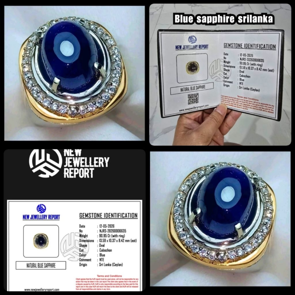 natural batu blue sapphire Srilanka ceylon jumbo NTE