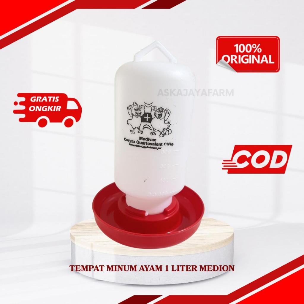TEMPAT MINUM AYAM 1 LITER || TMA 1L MEDION