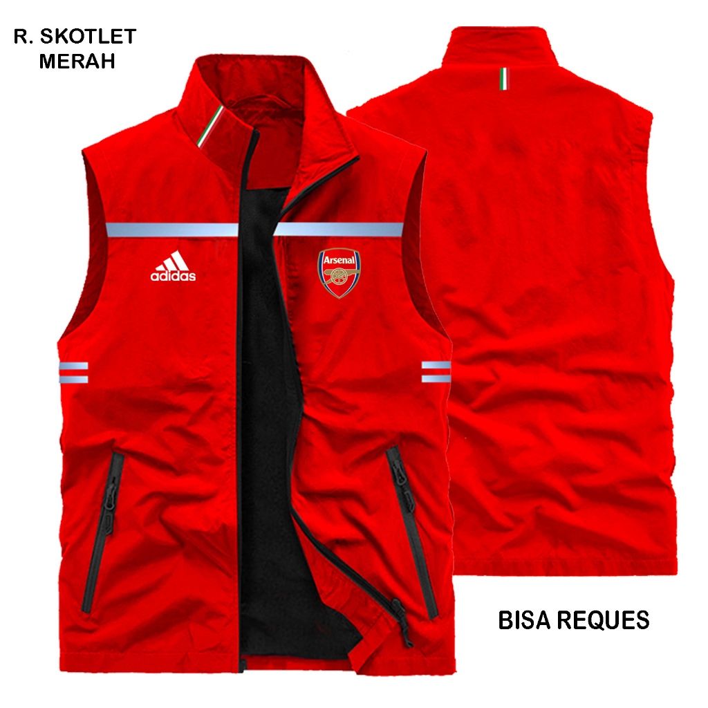 Arsenal - Rompi Keren Bisa Custom, Rompi Motor Pria