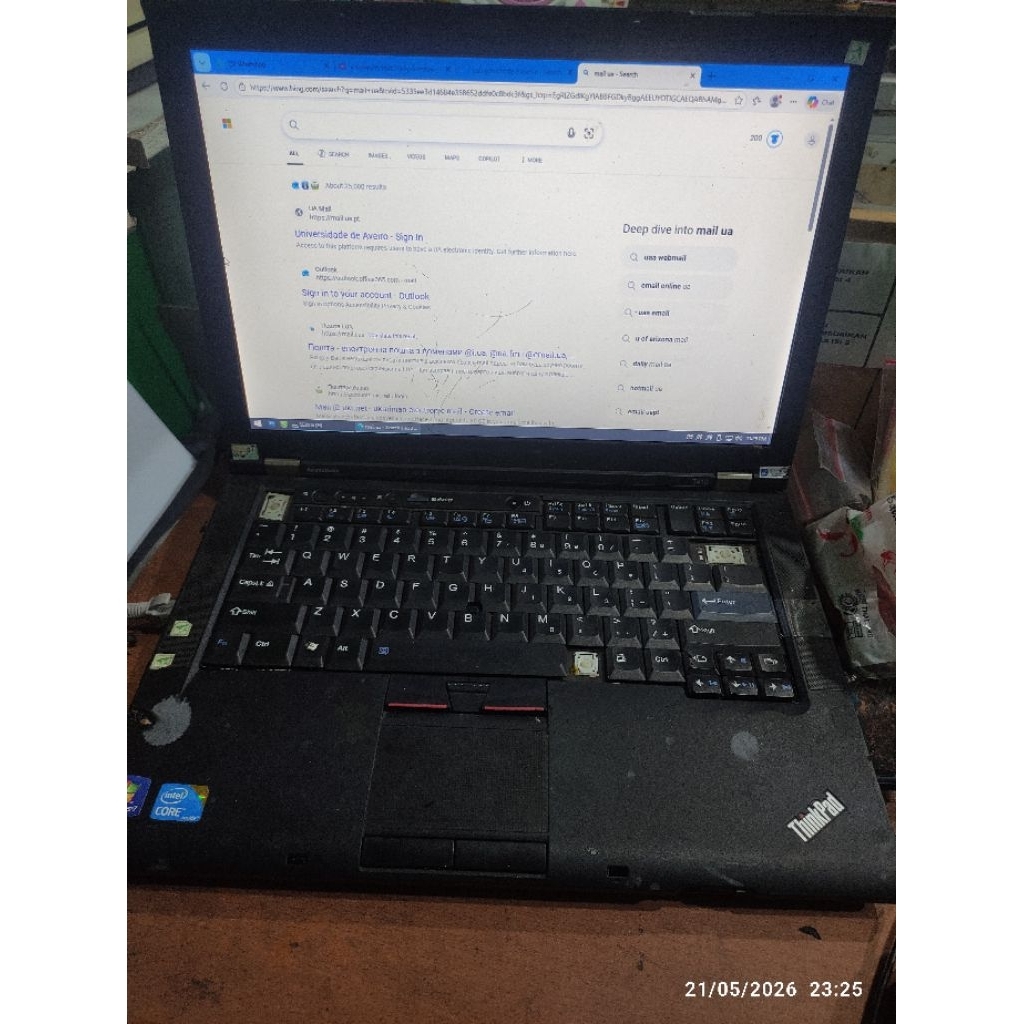 laptop lenovo T410 RAM 6 GB CORE i5
