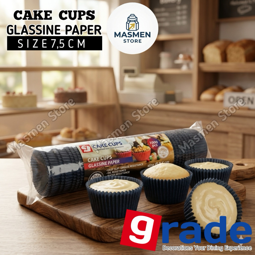 CAKE CUPS 7,5 CM - CAKE CASE 7,5 CM - ALAS KUE