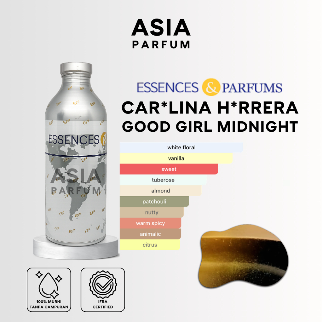 ESSENCES & PARFUMS GRAZIA M 87751 - BIBIT PARFUM CH GOOD GIRL MIDNIGHT GRADE A - SEGEL & REPACK 100G