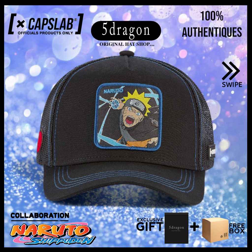 TOPI CAPSLAB ORIGINAL TRUCKER NARUTO BLACK