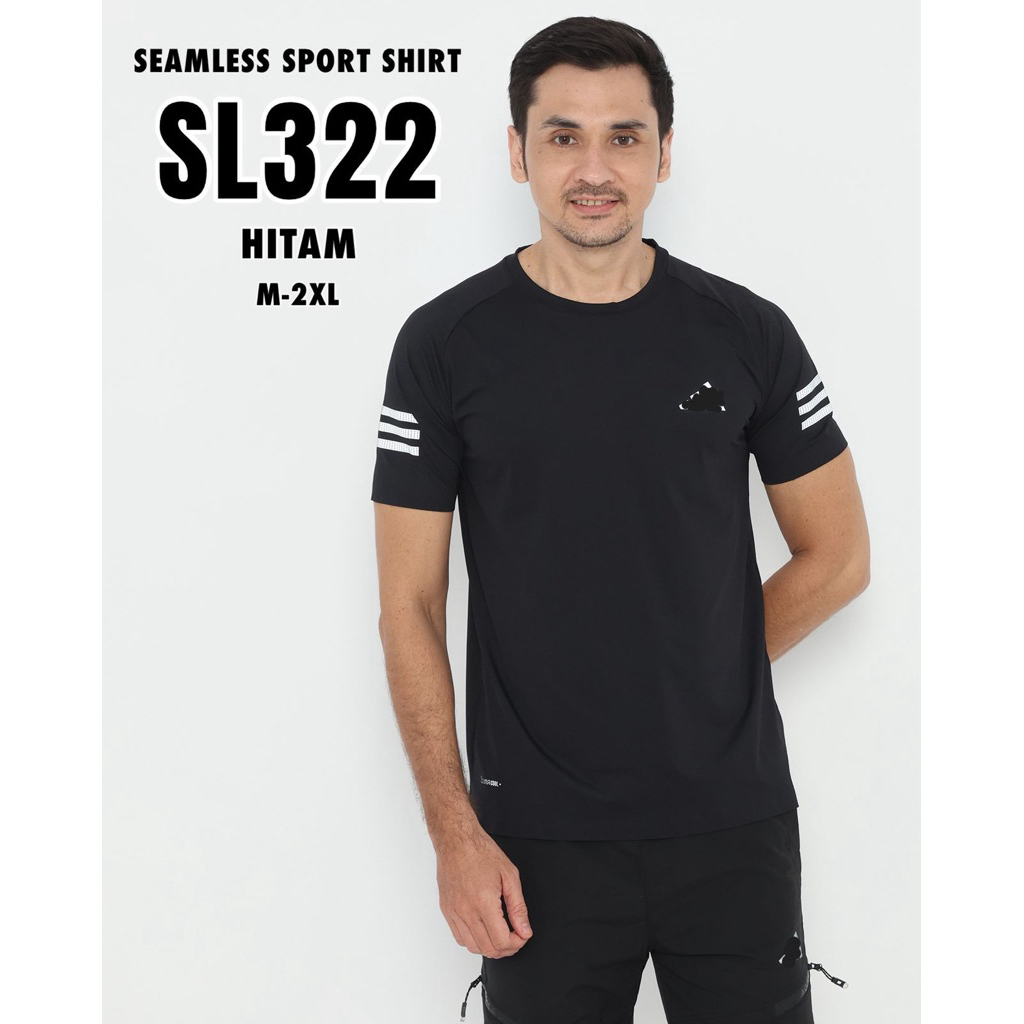 kaos olahraga gym runing seemles